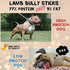 Dog Chits Lamb Pizzle (Lamb Bully Sticks) for Dogs and Puppies | 8-12-inch | All Natural Treats | Tasty Chew for Large and Small Dogs | Grass Fed Lamb | Low Odor | 8 oz (12 Pieces+)