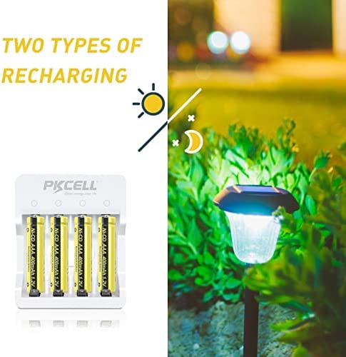 AAA Battery NiCd 1.2V Rechargeable Batteries for Garden Landscaping Solar Lights (10pc)