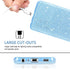 GUAGUA Compatible with Samsung Galaxy A32 Case 5G Glitter Sparkle Bling Shiny Hybrid Cover for Girls Women with Extra Finger Ring Kickstand Shockproof Protective Phone Case for Samsung A32 Blue