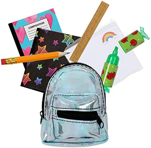 REAL LITTLES - Micro Backpack - 3 Pack with 18 Stationary Surprises Inside! - Styles May Vary