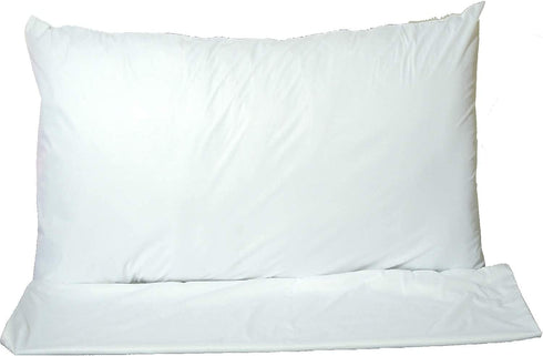 Body Pillow Protectors Waterproof 20x55 Pair Soft Set of 2 Breathable �¤️ Life Time Warranty �¤️ Membrane Smooth Fabric Zip Encasement Covers Cases White