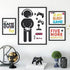 Gamer Room Decor Gaming Wall Decals Sticker Gamer Decals Boys Room Decals Video Game Decor Eat Sleep Game Wall Decal for Gamer Bedroom Playroom Decorations (Chic Style)