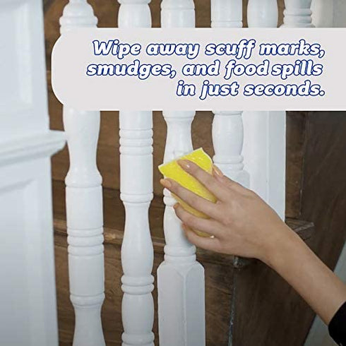 Scrub Daddy Eraser Sponge - 10x More Durable Than Traditional Erasers with Scrubbing Gems - Removes Dirt, Scuffs & Stains - Water Activated Sponge Eraser (2 Pack)