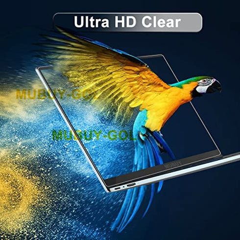 15.6" Laptop Screen Protector Tempered Glass (345x194mm/ W x H) for 15.6" HP/Dell/ASUS/Sony/Samsung/Lenovo/Acer/MSI/LG/Razer Blade 15.6" 16:9 Laptop, 9H Hardness, Anti Fingerprint, Bubble Free