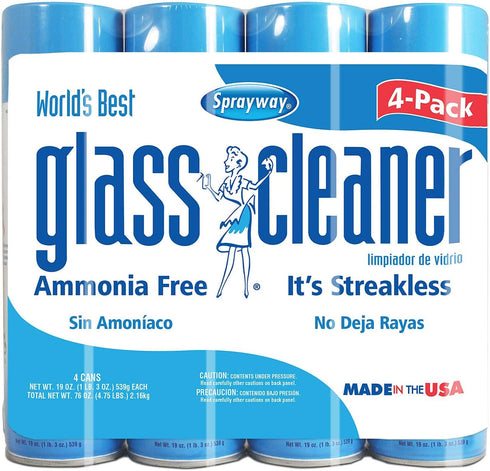A Product of Sprayway Glass Cleaner (19oz, 4pk.)