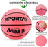 Mini Basketball Toys for Kids - Toddlers Basketball ,Small and Cute Bouncy - Beach Ball, Safe and Soft to Handheld 5" Pink Basketball, No Pump