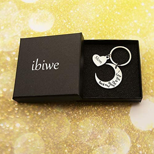 Mothers Day Gifts for Mom Keychain Mother Mum Gifts From Daughter Son In Law Birthday Present From Kids Stocking Stuffer