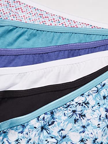 JUST MY SIZE Women's Plus Size Cool Comfort Cotton High Brief 6-Pack