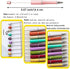PASISIBICK Plastic Beadable Pens, Assorted Bead Pens for DIY PPL Gift with Shaft Black Ink, 10 Pieces