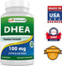 Best Naturals DHEA 100mg Supplement 60 Capsules - Supports Balanced Hormone Levels for Men & Women - Promotes Healthy Aging - USA Manufactured
