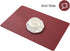 GabrielModu Placemats,Washable Table Mats for Dining Table,Waterproof Durable Reusable Non-Slip Heat-Resistant Stain- Resistant PVC Mats Kitchen,Easy Clean Wipeable Place Mat Set of 4, Wine Red