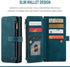 HAII Case for Moto G Stylus 5G 2021, Flip Leather Wallet Case with 10 Card Slot Holder Zipper Pocket Kickstand Magnetic Closure Shockproof Flip Folio Cover for Moto G Stylus 5G 2021 (Teal)