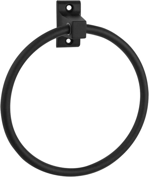 Design House Millbridge Bath Accessories, Towel Ring, Matte Black