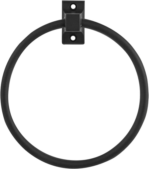 Design House Millbridge Bath Accessories, Towel Ring, Matte Black