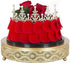 URANMOLE Cake Stand Round Metal Cake Stands Dessert Display Cupcake Stands, 18K Gold 038 Cake Stand - 10