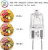 G8 Halogen Light Bulbs 20W 120V Xenon Under Cabinet Lighting Replacements G8 Base 2Pin T4 JCD Type (10PCS)