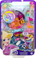 Polly Pocket Dolphin Beach Compact, Beach-Adventure Theme With Micro Polly & Mermaid Doll, 5 Reveals & 12 Accessories, Pop & Swap Feature, Great Gift For Ages 4 Years Old & Up