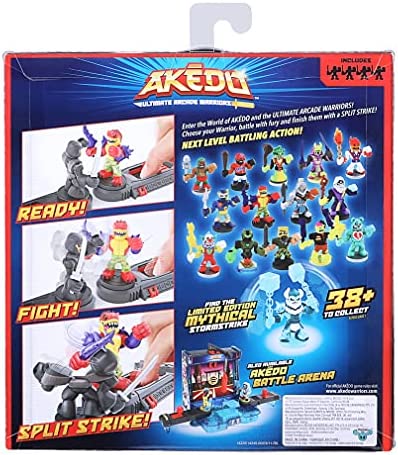 Akedo Ultimate Arcade Warriors - Warrior Collector 4 Pack - 3 Mini Battling Action Figures: Strikeout, Miss Slither & Deadbreath and one Hidden Mini Battling Action Figure!
