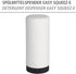 Wenko Easy Squeez-e Washing, Refillable Dish Liquid and Hand Soap Kitchen and Bathroom, Countertop Dispenser, 2.4 x 2.4 x 5.5 inches, White
