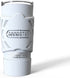 Gangster Armor Grip (White - Glow in the dark) Handle for your cup 20 oz Yeti RTIC Beast Simple Tumbler silicone sleeve & boot - 20 oz Rambler (White - Glow)