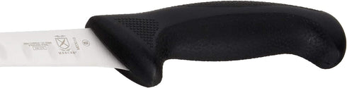 Mercer Culinary Millennia Black Handle, 10.3-Inch Granton Edge, Salmon, Slicer