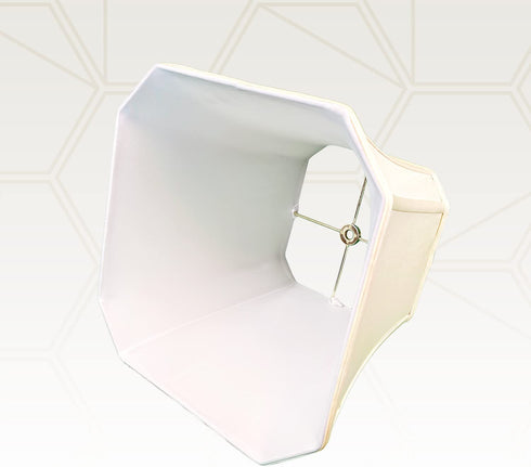 Royal Designs, Inc BSO-705-10EG Square Cut Corner Bell Lamp Shade, BSO-705, Eggshell