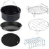 GoWISE USA 6 Piece Accessory Kit for 5.0 7.0-Quarts Electric Air Fryer, XL, DAA
