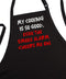 My Cooking Is So Good Funny Kitchen Aprons, Black, 2 Pockets, Adjustable Neck Strap