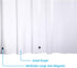 Frosted Shower Curtain Liner 76 Inches Long, EVA Translucent Extra Long Shower Liner with 3 Strong Weighted Magnets, Heavy Duty, 72 x 76 Inch