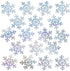 Silver Snowflakes Frozen Party Confetti - Winter Wonderland 1st Birthday Baby Shower Wedding Foil Metallic Sequins Table Confetti Christmas Party Sprinkles Confetti Decorations, 60g