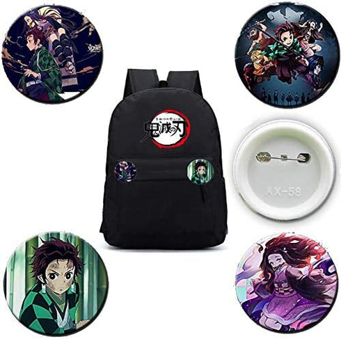 Demon Slayer Kimetsu no Yaiba Button Pins Gift Set - 24 Pack Demon Slayer Button Pins Cosplay Characters (2.36" in Diameter)