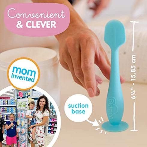 Bumco Diaper Cream Spatula - Baby Bum Brush for Butt Paste Diaper Cream, Baby Butt Cream Diaper Cream Applicator, Butt Spatula Baby Necessities, Diaper Cream Brush, Blue