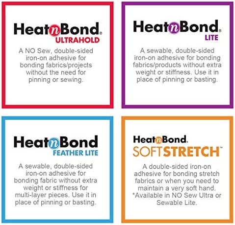 HeatnBond UltraHold Iron-On Adhesive, 17 Inches x 1 Yard