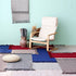 Cotton Bathroom Rug Reversible Laundry Room Rag Rug. Hand Woven Chindi Area Rug Entryway for Kitchen Bathroom Bedroom Dorm