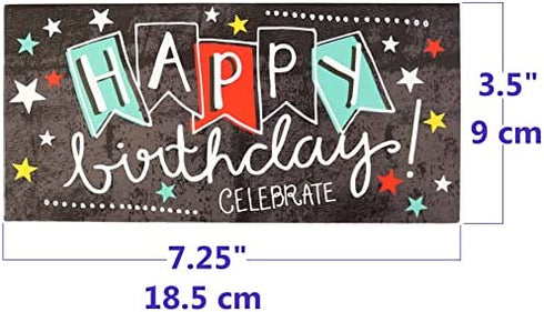 Iconikal Gift Card/Money Holders with Envelopes, Happy Birthday, 20-Pack