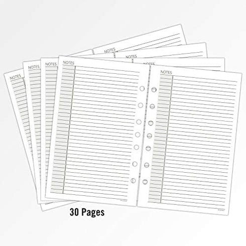 AT-A-GLANCE Day Runner Lined NotePad Pages, 87275 DAY-TIMER, Refill, Loose-Leaf, Undated, for Planner, 5-1/2" x 8-1/2", Size 4, 32 Sheets/Pack (031-3)