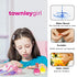 Townley Girl Disney Princess Sparkly Cosmetic Makeup Set for Girls with Lip Gloss Nail Polish Nail Stickers - 11 Pcs|Perfect for Parties Sleepovers Makeovers| Birthday Gift for Girls above 3 Yrs