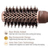 FIXBODY Round Hair Brush with Boar Bristles, Nano Thermal Ceramic, Ionic Tech and Anti-Static, Roller Hairbrush for Blow Drying, Curling, Straightening (2.5 inch, Barrel 1.25 inch)