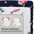 TILLYOU Silky Soft Breathable Bassinet Sheets Fitted for Baby Boy Girl, Compatible with Brands’ Basinette Bedside Co-Sleeper Lounger Cradle Oval Rectangle Hourglass Mattress, 2-Pack Floral Flowers