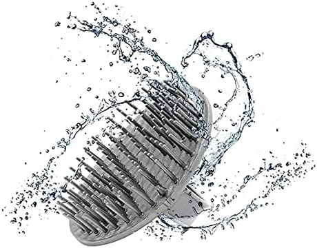 Kitsch Shampoo Brush | Hair Brush with Massager | Holiday Gift Scalp Exfoliator | Plastic/Rubber Brush | Shower or Bath | Thick or Thin Hair | Curly or Straight | Deep Clean | Use with Conditioner