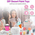 DIY Dessert Paint Your Own Squishies Kit for Kids, Slow Rise Squishies Top Christmas Arts and Crafts Toy for Girl & Boys,Ice Cream Food Squishies Blank White Squishys Creamy Scented Stress Relief Toy