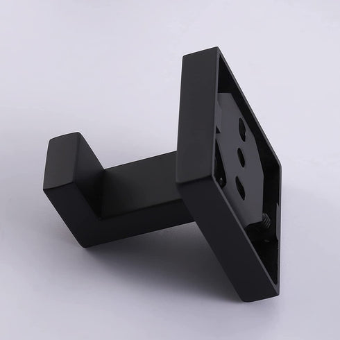 KES Towel Hook for Bathroom Coat Hook Wall Mounted Robe Hook SUS 304 Stainless Steel Matt Black 2 Pack, A22560-BK-P2