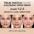 L'Oreal Paris True Match Nude Hyaluronic Tinted Serum Foundation with 1% Hyaluronic acid, Rosy Light 1-2.5, 1 fl. oz.