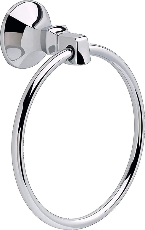 Delta Faucet Ashlyn Towel Ring, Chrome, Bathroom Accessories, 76446 6.38 x 7.57 x 2.25 Inches