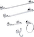 Delta Faucet Ashlyn Towel Ring, Chrome, Bathroom Accessories, 76446 6.38 x 7.57 x 2.25 Inches