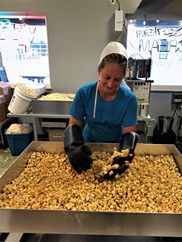 Amish Good Caramel Popcorn with Chocolate Drizzle Large Bag…