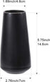 Ceramic Flower Vase for Home Décor Office Decoration, 6 Inch, Matte Black