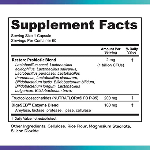 Oral Probiotics for Bad Breath Support, Oral Health Maintenance & Fresh Breath aid - 11 Probiotic Strains, Digestive Enzymes - Supportive Oral Probiotics - Includes Tongue Scraper - 2 Month Supply