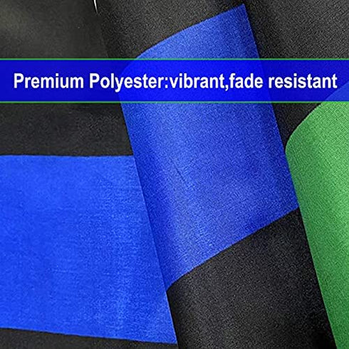 Thin Blue Red Green Line American Flag 3x5 Outdoor- Heavy Duty Police Firefighter Military Army Fireman USA Flags Blue Red Green Lives Matter Stripe Flag with Grommets