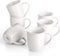 LIFVER Large Coffee Mugs Set of 6, 18 Oz White Ceramic Coffee Mugs for Coffee, Tea, Hot Cocoa, Coffee Cups Ceramic for Christmas Gifts , Easy to Hold & Clean, DIY Printing